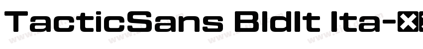 TacticSans BldIt Ita字体转换